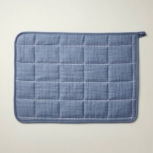 18"x24" Cotton Dish Drying Mat Blue - Hearth & Hand with Magnolia